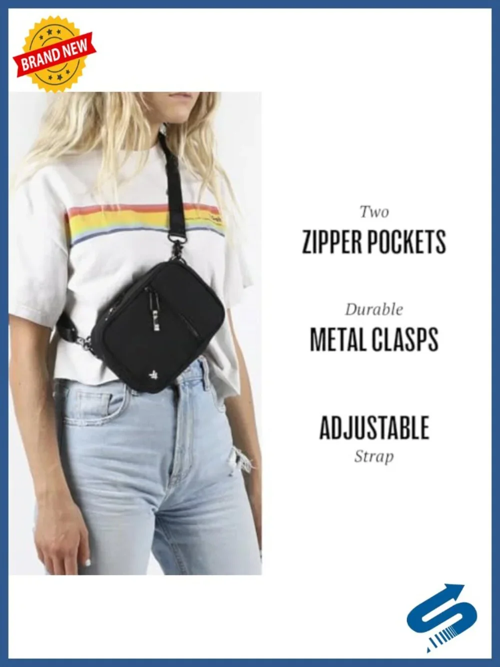 Small Crossbody Sling Bag with Adjustable Strap for Everyday Use